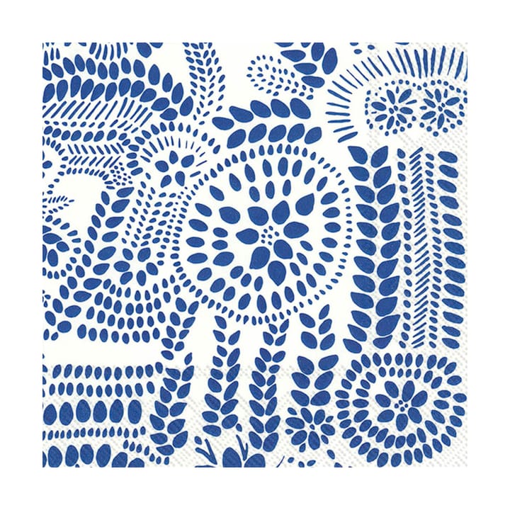 Daphne napkin 33x33 cm 20-pack - White-blue - Marimekko