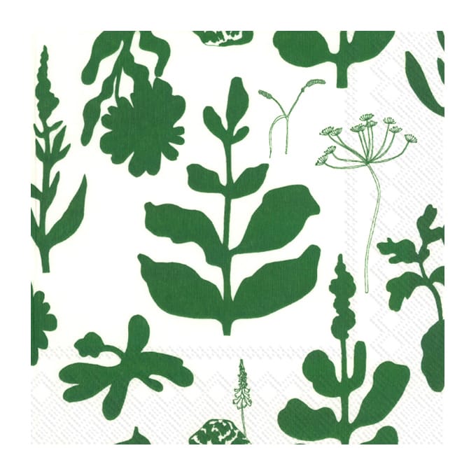 Elokuun Varjot napkin 33x33 cm 20-pack - Green - Marimekko