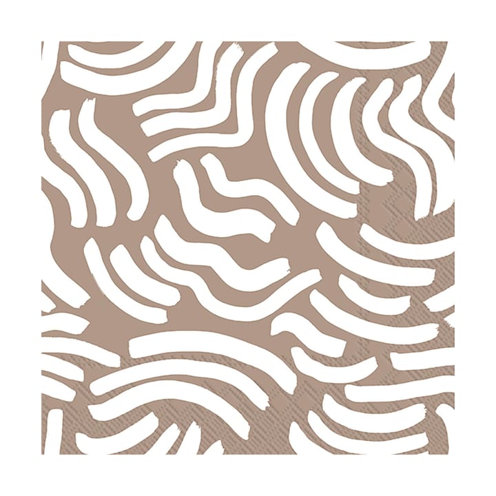 Hyräily napkin 33x33 cm 20-pack, Light Brown Marimekko