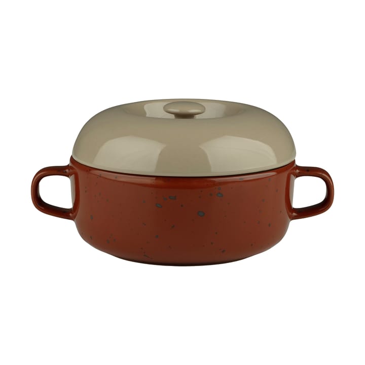 Oiva bowl with lid 5 dl - Terra-reddish brown - Marimekko