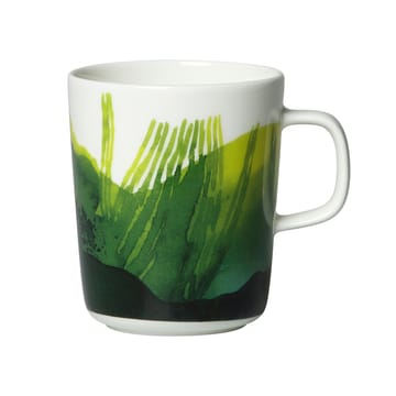 Oiva Sääpäiväkirja mug 25 cl - White-green - Marimekko