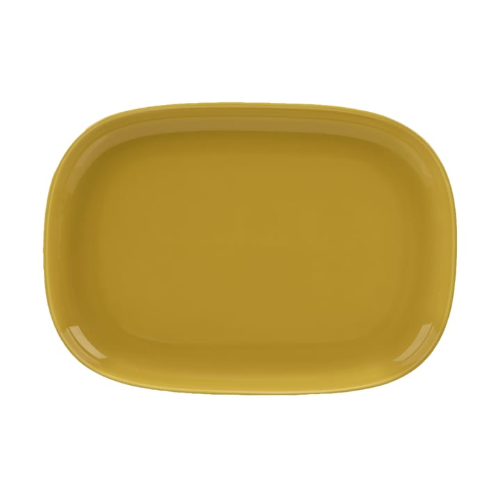 Oiva serving plate 23x32 cm, Yellow Marimekko