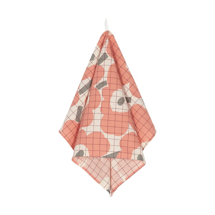 Pieni Unikko tea towel 2-pack, Rose-grey Marimekko