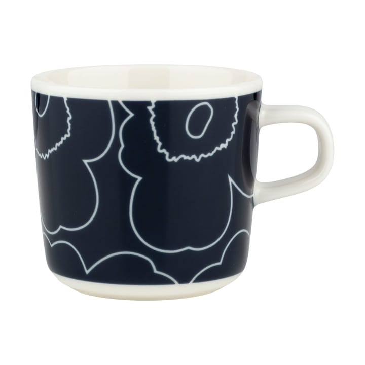 Piirto Unikko coffee cup 20 cl, White-dark blue Marimekko