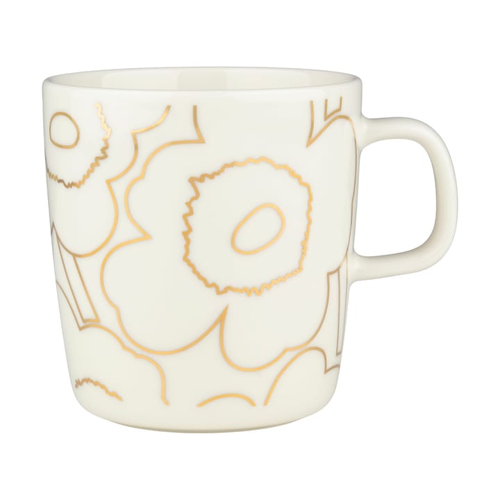 Piirto Unikko mug 4 dl - White-gold - Marimekko