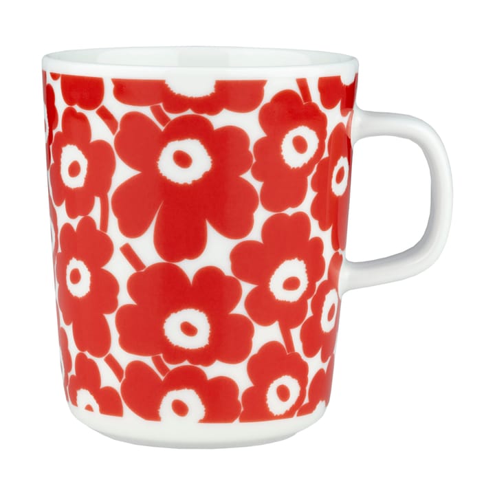 Pikkuinen Unikko mug 25 cl - White-red - Marimekko