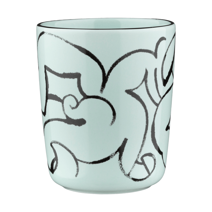 Pistilla mug 25 cl - Mint-black - Marimekko