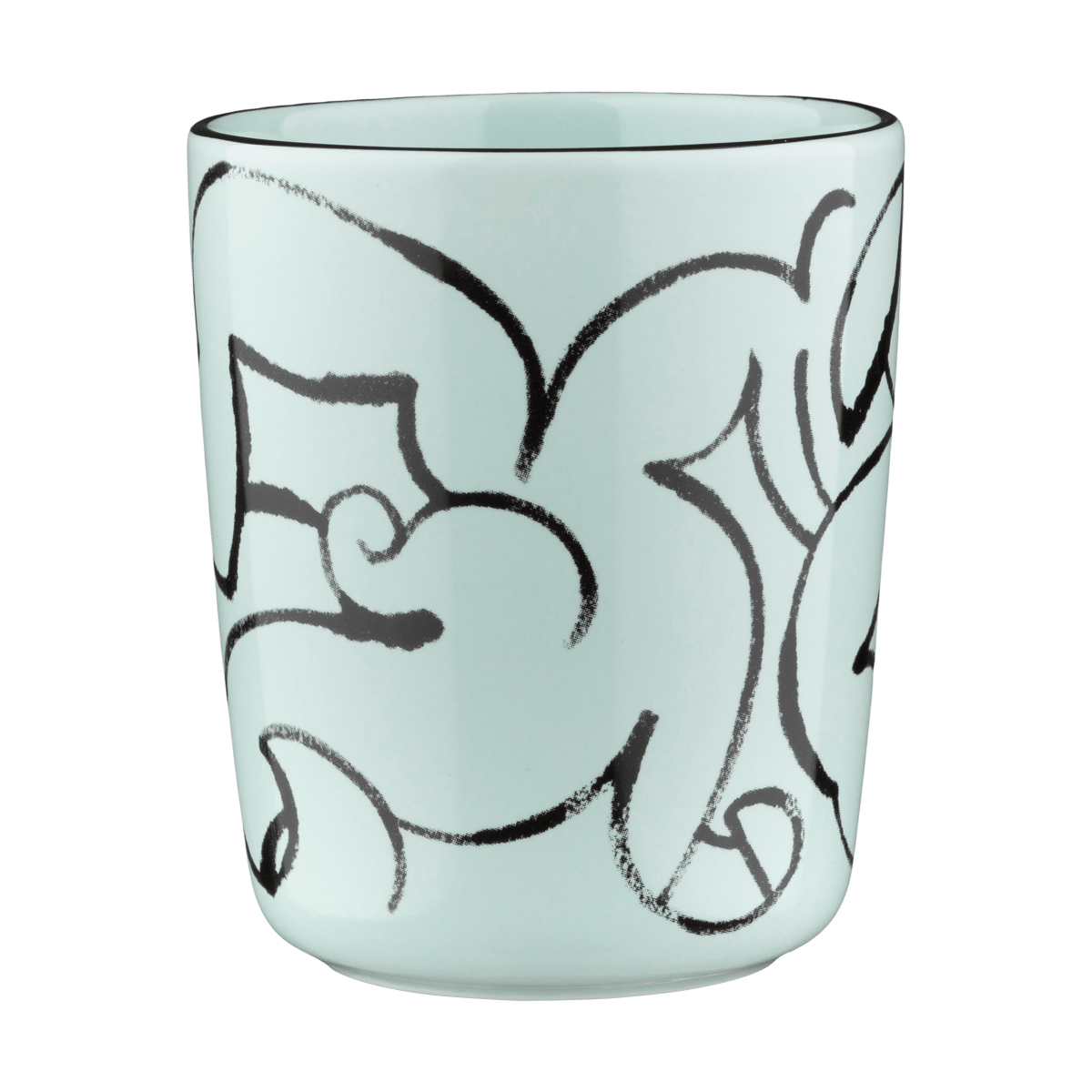 Marimekko Pistilla mug 25 cl Mint-black - View 2