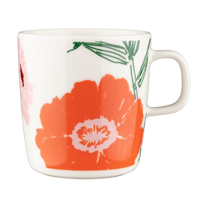 Puutarhakutsut mug 40 cl - White-green-orange - Marimekko