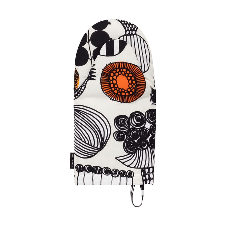 Puutarhurin parhaat oven glove - White-black-orange - Marimekko