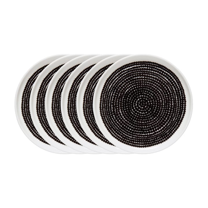 Räsymatto plate Ø 25 cm - 6 pack small dots - undefined - Marimekko