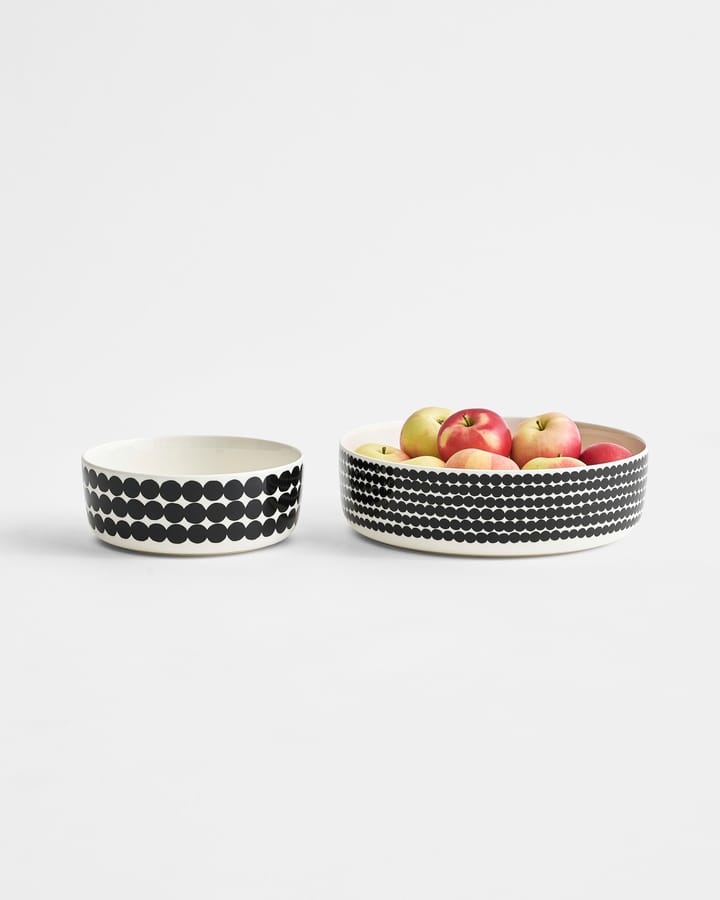 Räsymatto serving bowl 1.5 l, black-white Marimekko