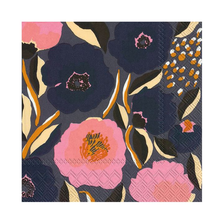 Rosarium napkin 33x33 cm 20-pack - blue - Marimekko