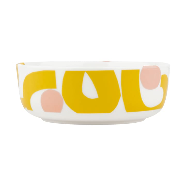 Seppel bowl 4 dl, White-spring yellow Marimekko