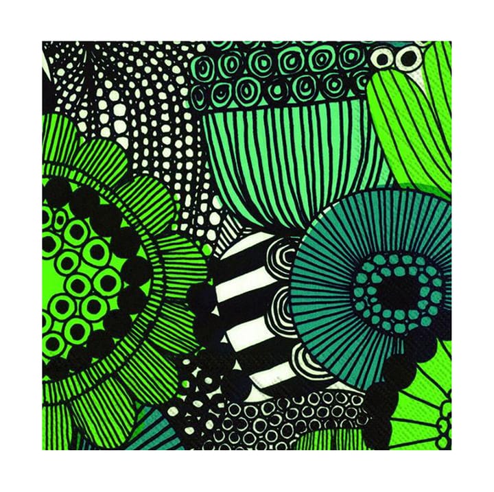 Siirtolapuutarha napkin 33x33 cm 20-pack - green - Marimekko