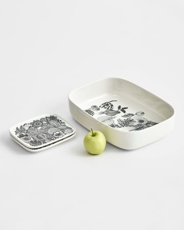 Siirtolapuutarha saucer 15x12 cm - black-white (Finland 100 years) - Marimekko