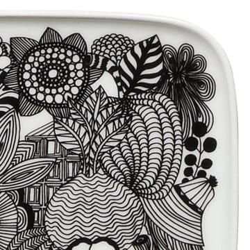 Siirtolapuutarha saucer 15x12 cm - black-white (Finland 100 years) - Marimekko