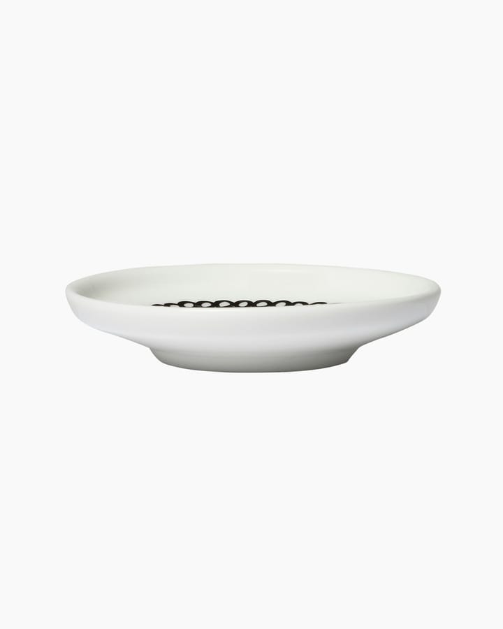 Siirtolapuutarha saucer 8.5 cm, black and white Marimekko