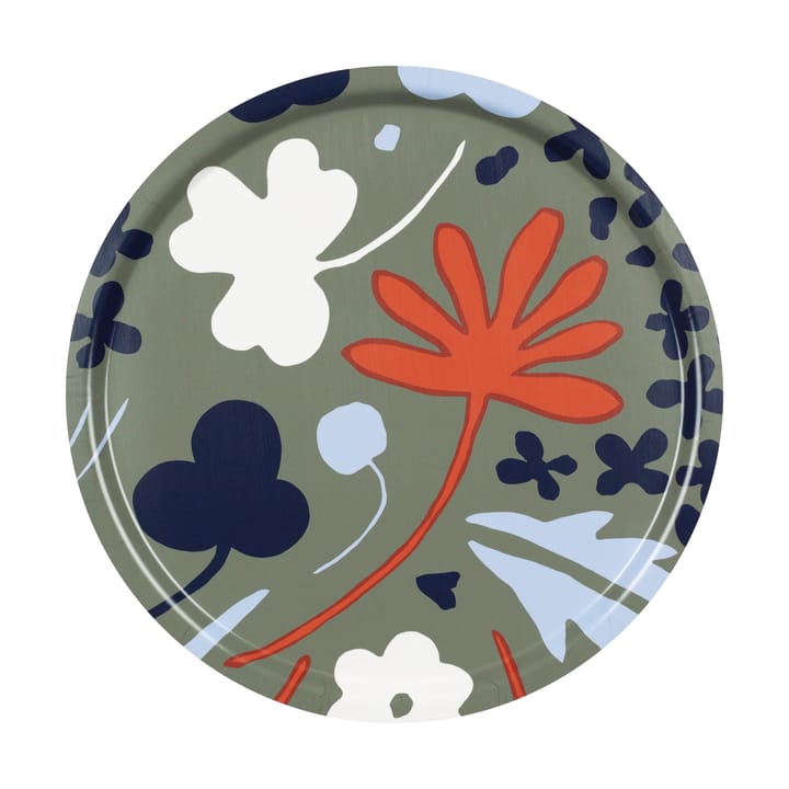 Suvi tray Ø46 cm - Grey green-dark blue - Marimekko