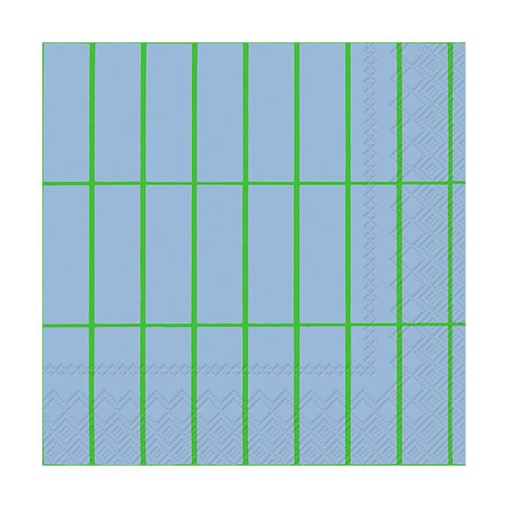 Tiiliskivi napkin 33x33 cm 20-pack - Light blue-green - Marimekko