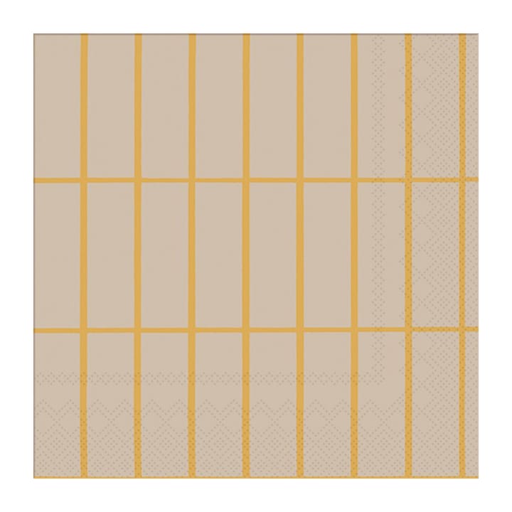 Tiiliskivi napkin 33x33 cm 20-pack, Linen-gold Marimekko