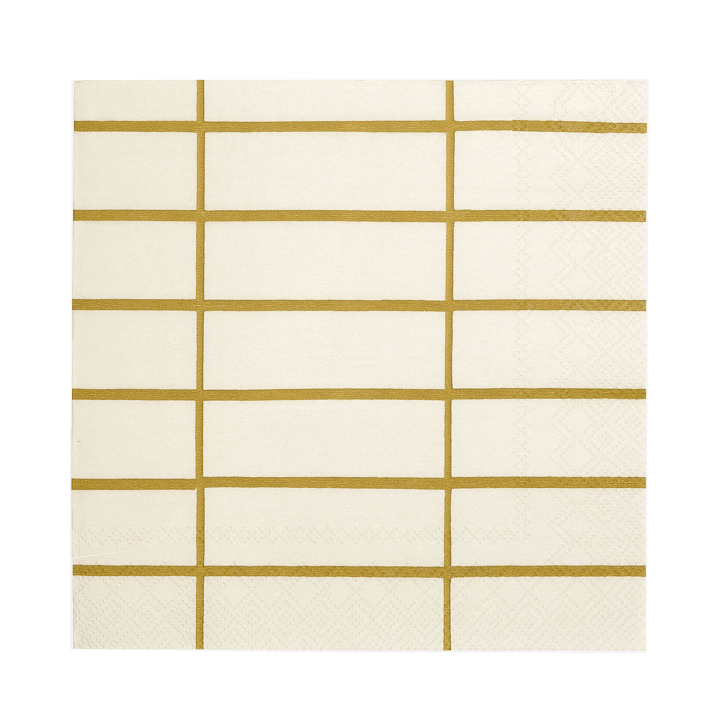 Tiiliskivi napkin 33x33 cm 20-pack, Linen-ochre Marimekko