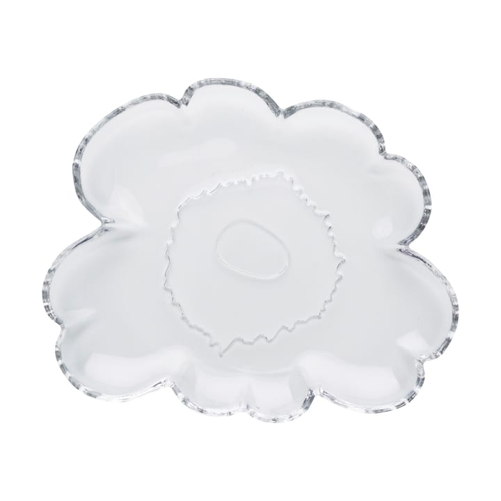 Unikko glass plate 20 cm, Clear Marimekko