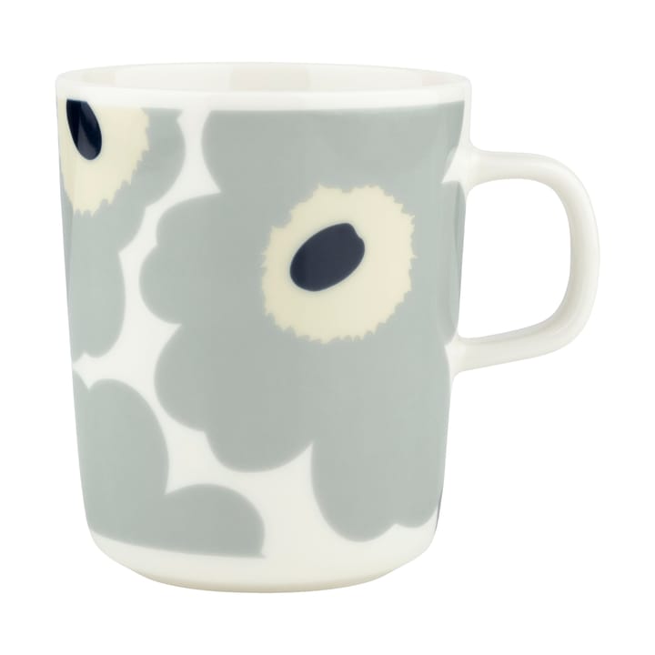 Unikko mug 25 cl - White-light grey-sand-dark blue - Marimekko