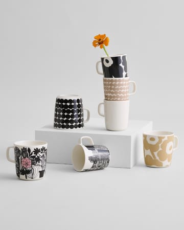 Unikko mug 40 cl - white-beige - Marimekko