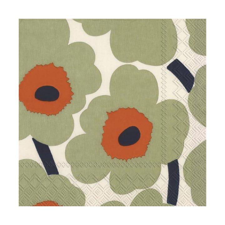 Unikko napkins 33x33 cm 20-pack - Cream-orange - Marimekko