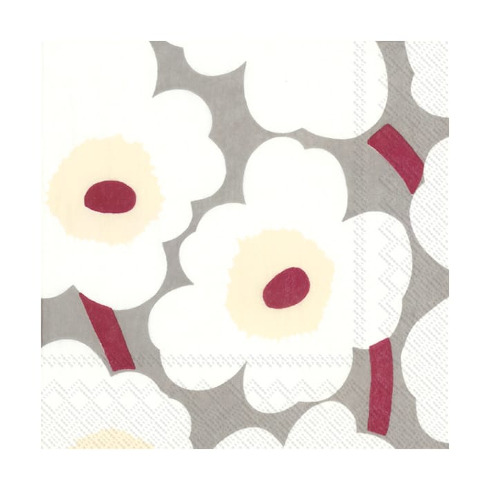 Unikko napkins 33x33 cm 20-pack - Cream - Marimekko