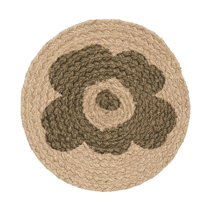 Unikko oven mitt jute Ø25 cm, Beige-green Marimekko