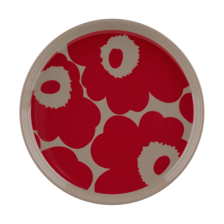 Unikko plate Ø13.5 cm, Terra-red Marimekko