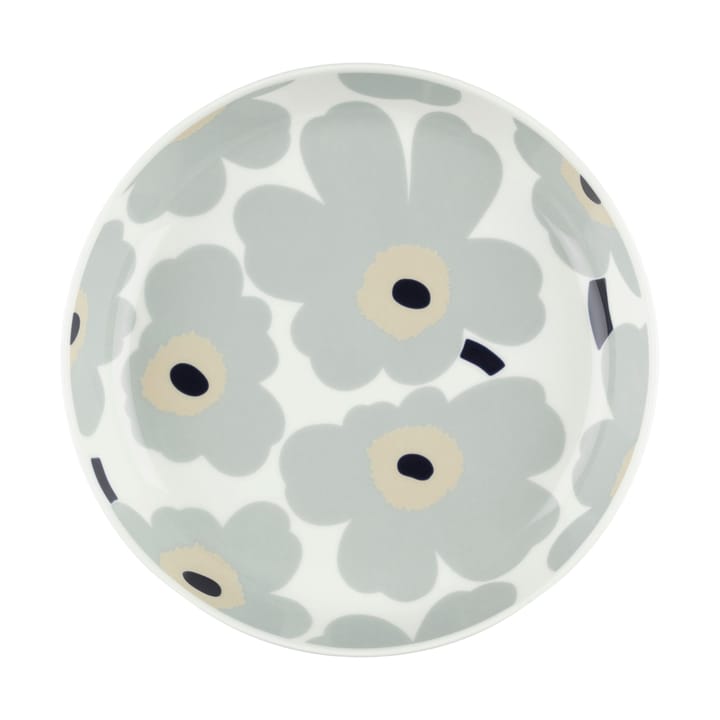 Unikko plate Ø20.5 cm, White-light grey-sand-dark blue Marimekko