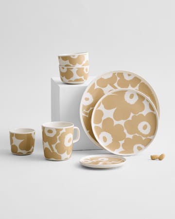 Unikko plate beige-white - Ø20 cm - Marimekko