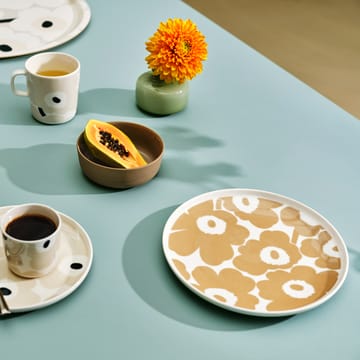 Unikko plate beige-white - Ø25 cm - Marimekko