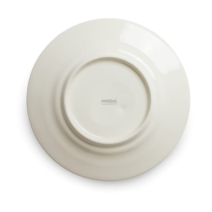 Basic Christmas plate Ø21 cm, White-multi Mateus