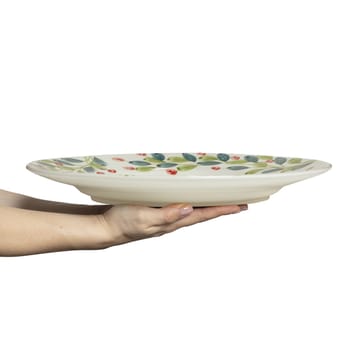 Basic Christmas serving plate Ø37.5 cm - White-multi - Mateus