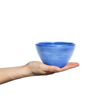 Basic organic bowl 12 cm - Light blue - Mateus