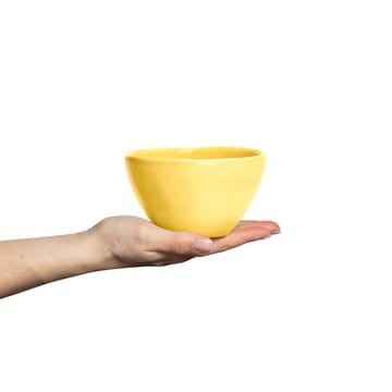 Basic organic bowl 12 cm - Yellow - Mateus