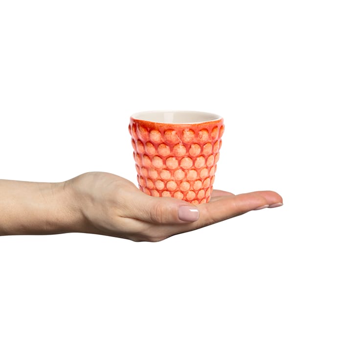 Bubbles espresso cup 10 cl, Orange Mateus