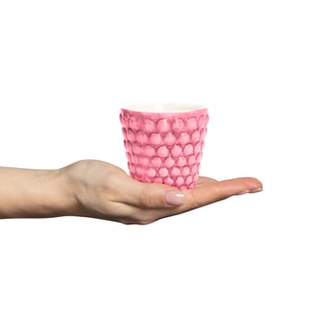 Bubbles espresso cup 10 cl - Pink - Mateus