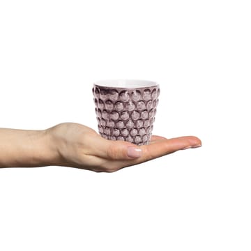 Bubbles espresso cup 10 cl - Plum - Mateus