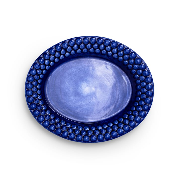 Bubbles oval plate 20 cm, Blue Mateus