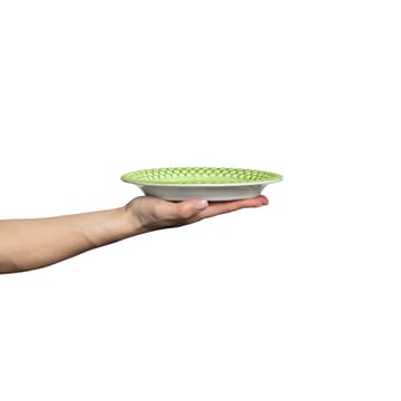 Bubbles oval plate 20 cm - Green - Mateus