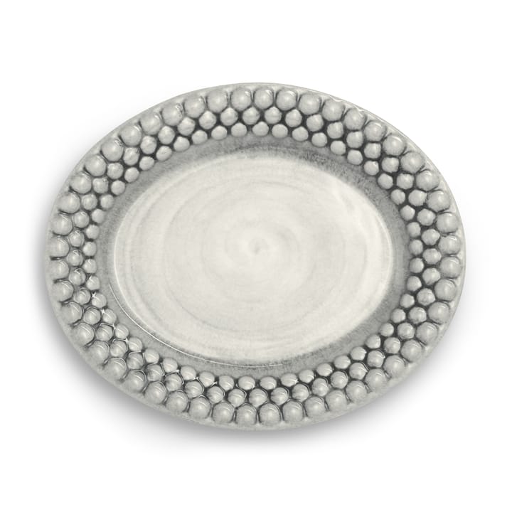 Bubbles oval plate 20 cm, Grey Mateus