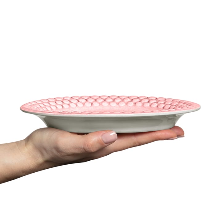 Bubbles oval plate 20 cm, light pink Mateus