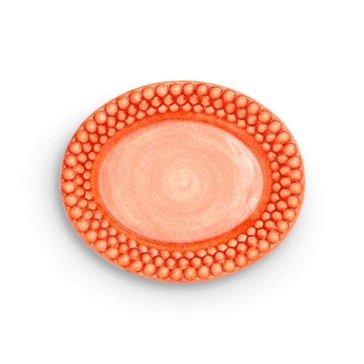 Bubbles oval plate 20 cm, Orange Mateus