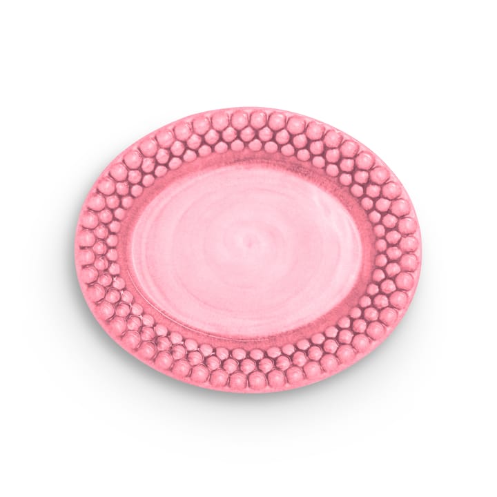 Bubbles oval plate 20 cm, Pink Mateus