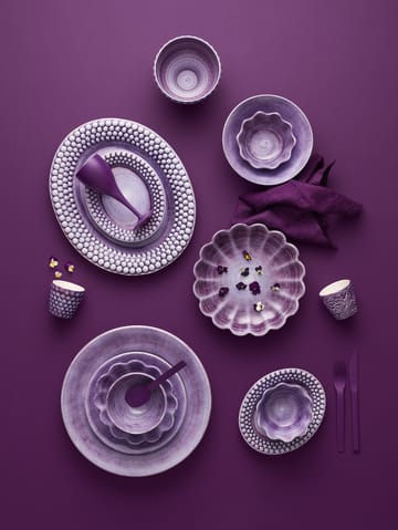 Bubbles oval plate 20 cm - Violet - Mateus